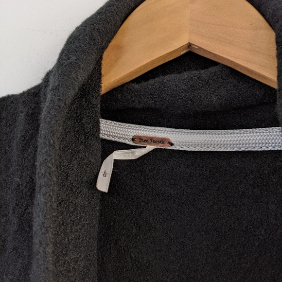 NWT Free People Black Cozy Eucalyptus Cardigan - Picture 3 of 7